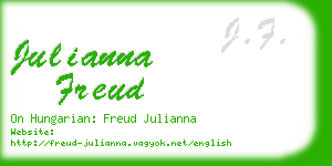 julianna freud business card